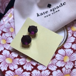 Kate Spade Burgundy Stud Earrings
